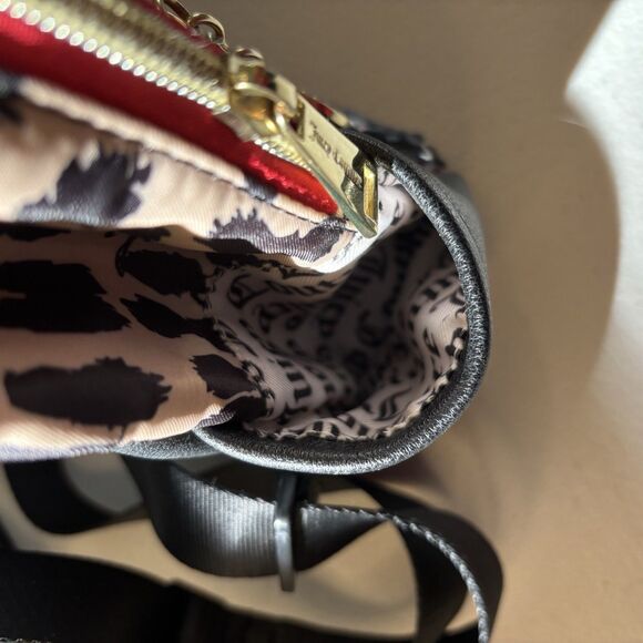 Juicy Couture Leopard Print, Black Sequin, and Red Mini Backpack Glam Rock - Picture 6 of 12
